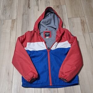 OshKosh B'gosh Red/Salmon Zip-Up Hooded Jacket